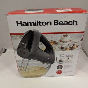 Hamilton Beach 6 Speed Hand Mixer, Quick Burst, Snap-on Storage Case